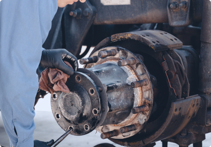 brake shoe repair and replacement work